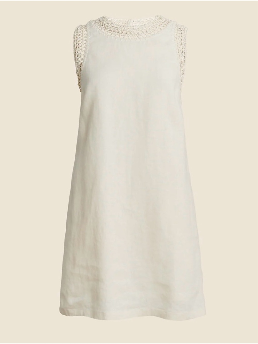 J.CREW Maxine Crochet-Trim Shift Dress in Linen NWT - Picture 8 of 8